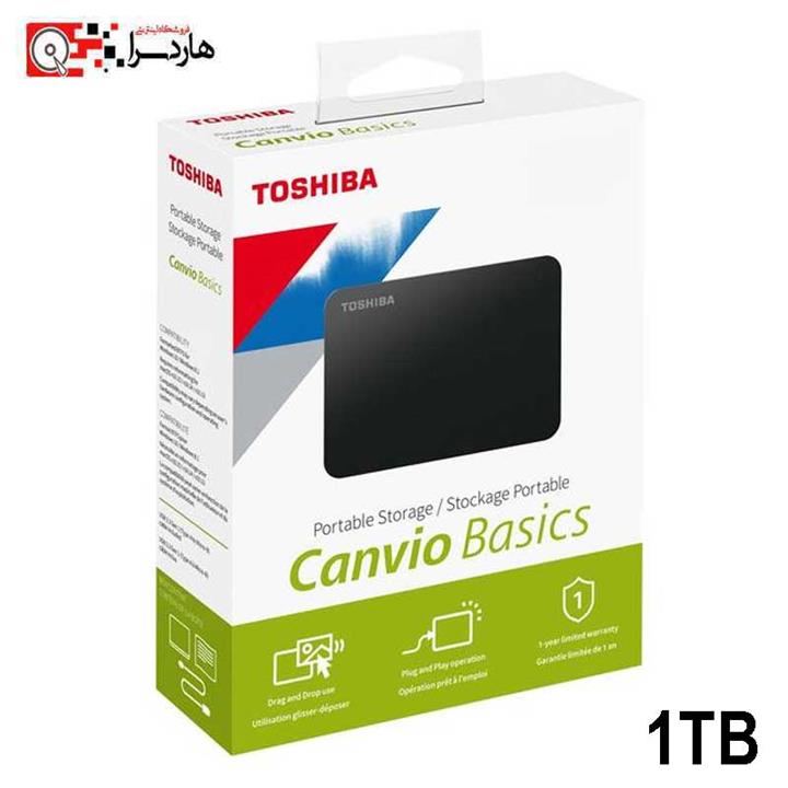 هارد اکسترنال توشیبا مدل Canvio Basics A3 ظرفیت 1 ترابایت